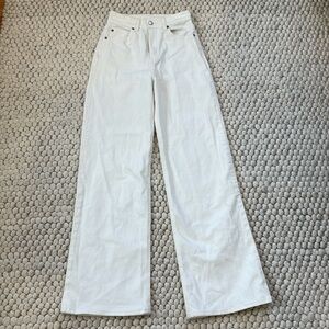 H&M White Wide Leg Jeans size 2